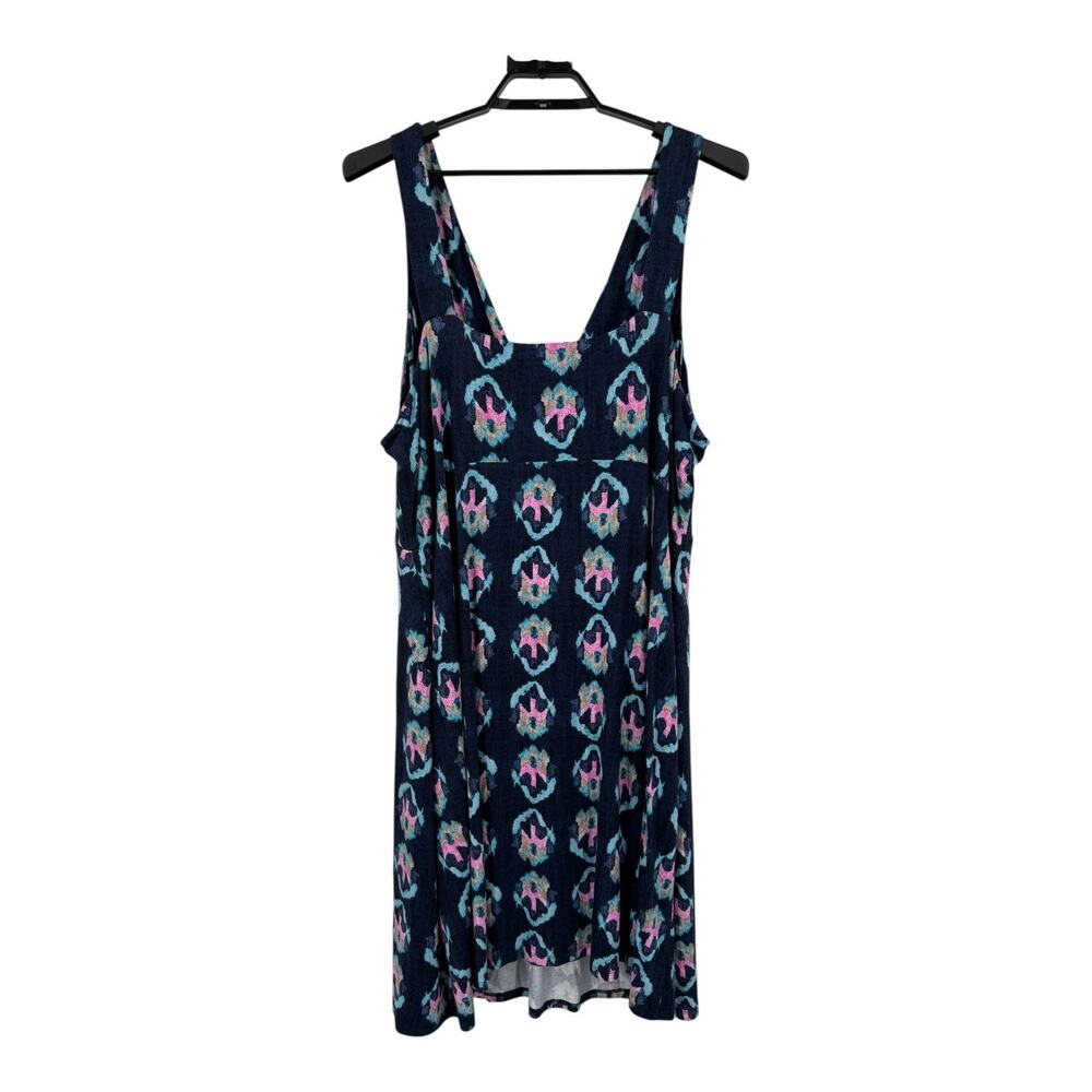 Nic + Zoe Ocean Batik geometric minidress dress size 3X - Picture 5 of 9